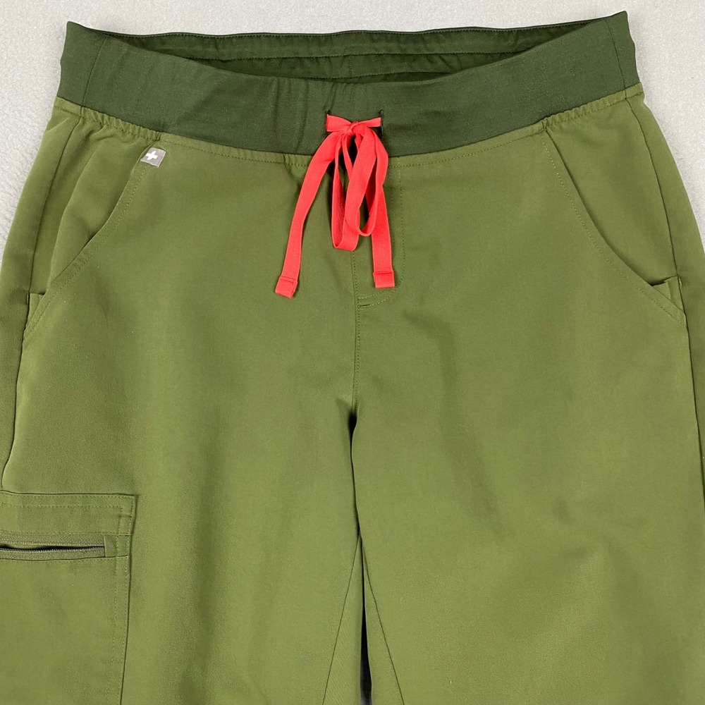 FIGS Zamora Technical Collection Jogger Scrub Pants Petite Womens MP Spruce - Picture 3 of 10